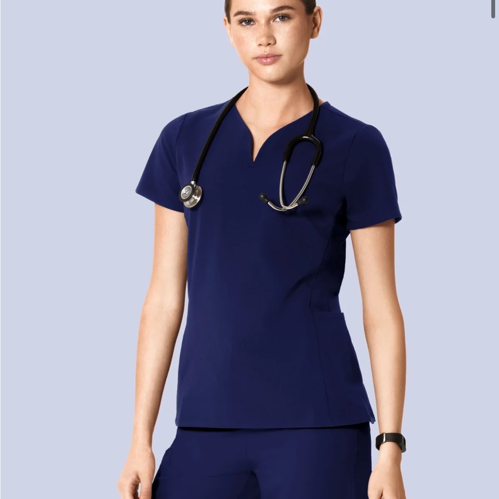 Navy Scrub Top